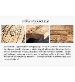 Ława Barrakuda II 110 cm drewno teak