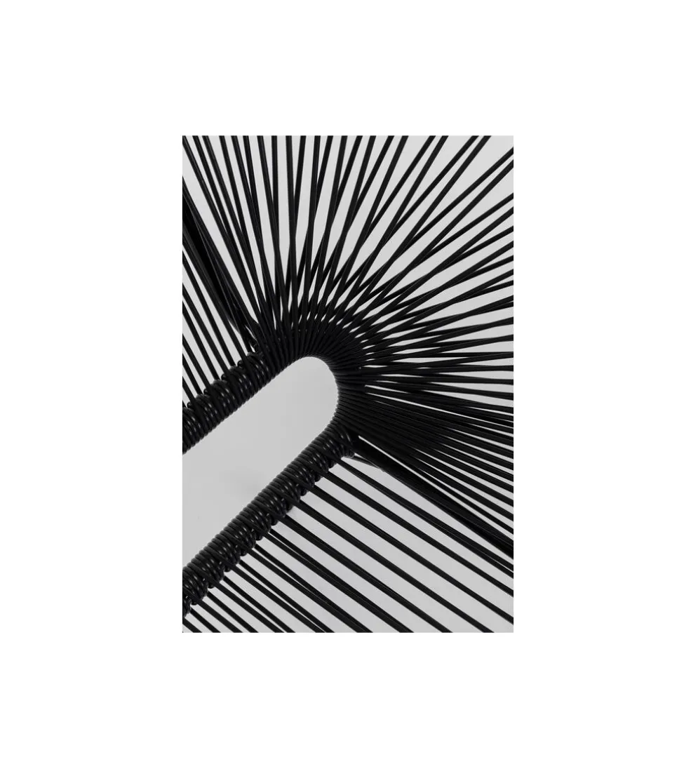 Ławka ACAPULCO 121 cm mono czarna