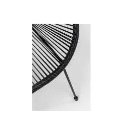 Ławka ACAPULCO 121 cm mono czarna