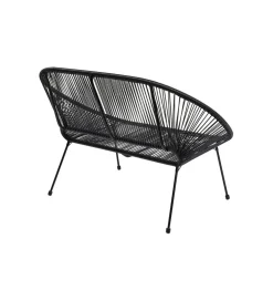 Ławka ACAPULCO 121 cm mono czarna