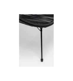 Ławka ACAPULCO 121 cm mono czarna