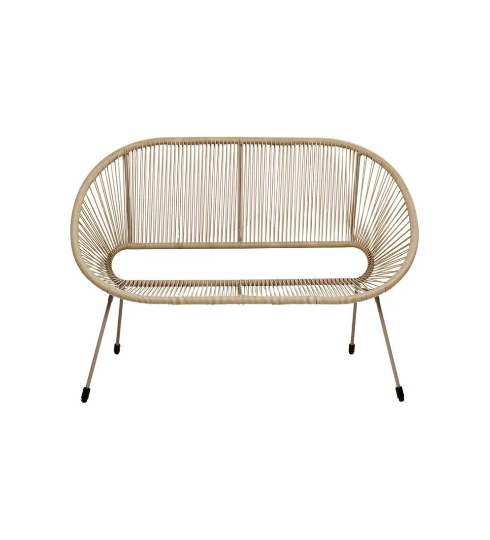 Ławka ACAPULCO 121 cm mono greige