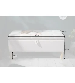 Ławka ARIETT 100 Cm beżowa