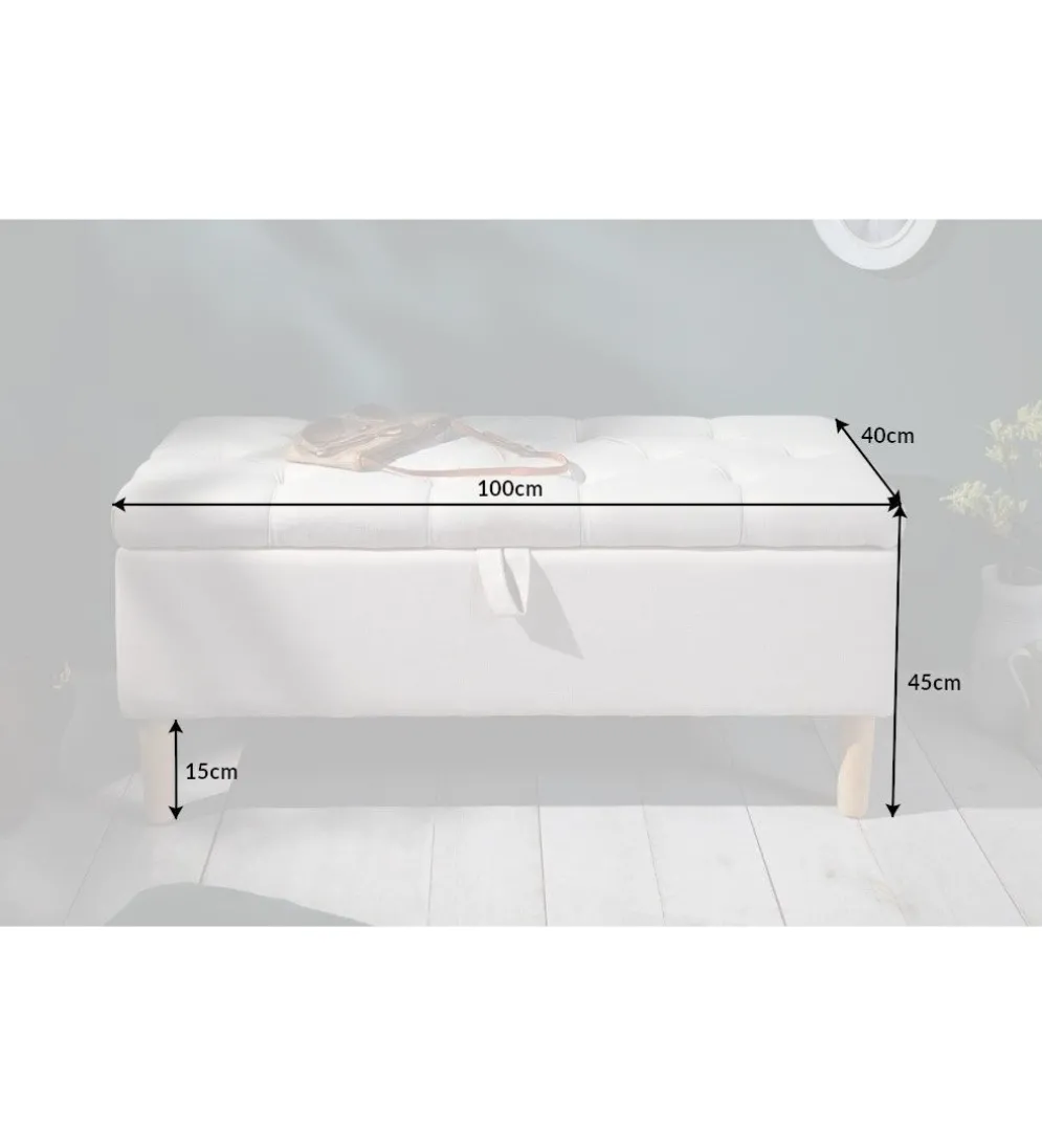 Ławka ARIETT 100 Cm beżowa