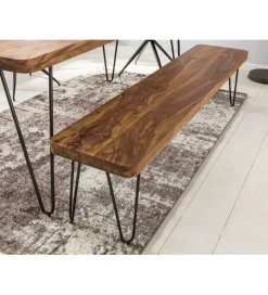 Ławka BAGLI 120 cm drewno sheesham