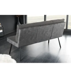 Ławka BIG GEORGE 160 cm welwet antracyt