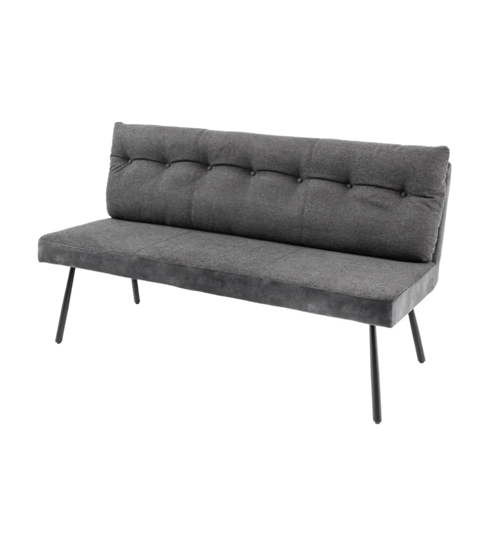 Ławka BIG GEORGE 160 cm welwet antracyt