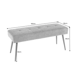 Ławka BOUTIQUE 100 cm kolor taupe
