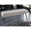 Ławka BOUTIQUE 100 cm tkanina bouclé szampański greige