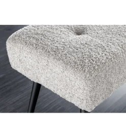 Ławka BOUTIQUE 100 cm tkanina bouclé szampański greige