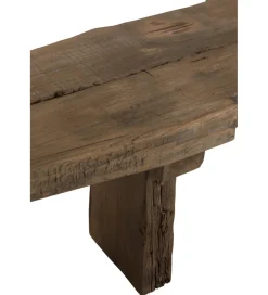 Ławka DEBER 190 cm drewno brązowe