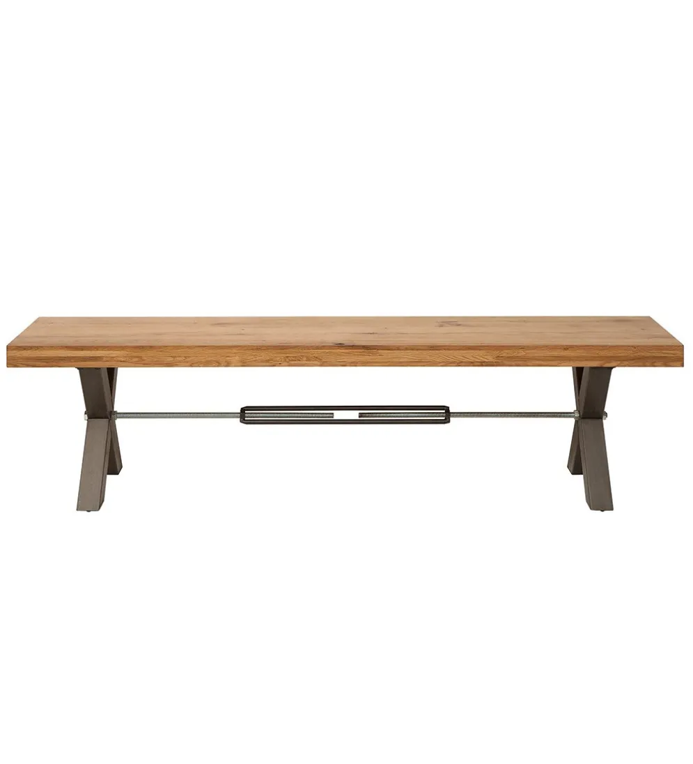Ławka FACTORY 180 cm dębowa