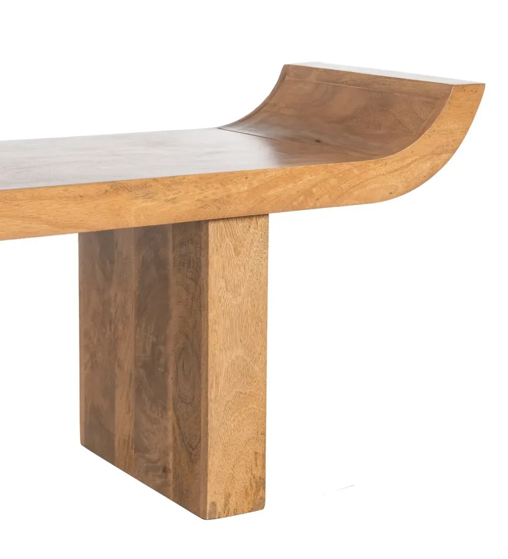 Ławka GALT 160 cm drewno mango naturalna