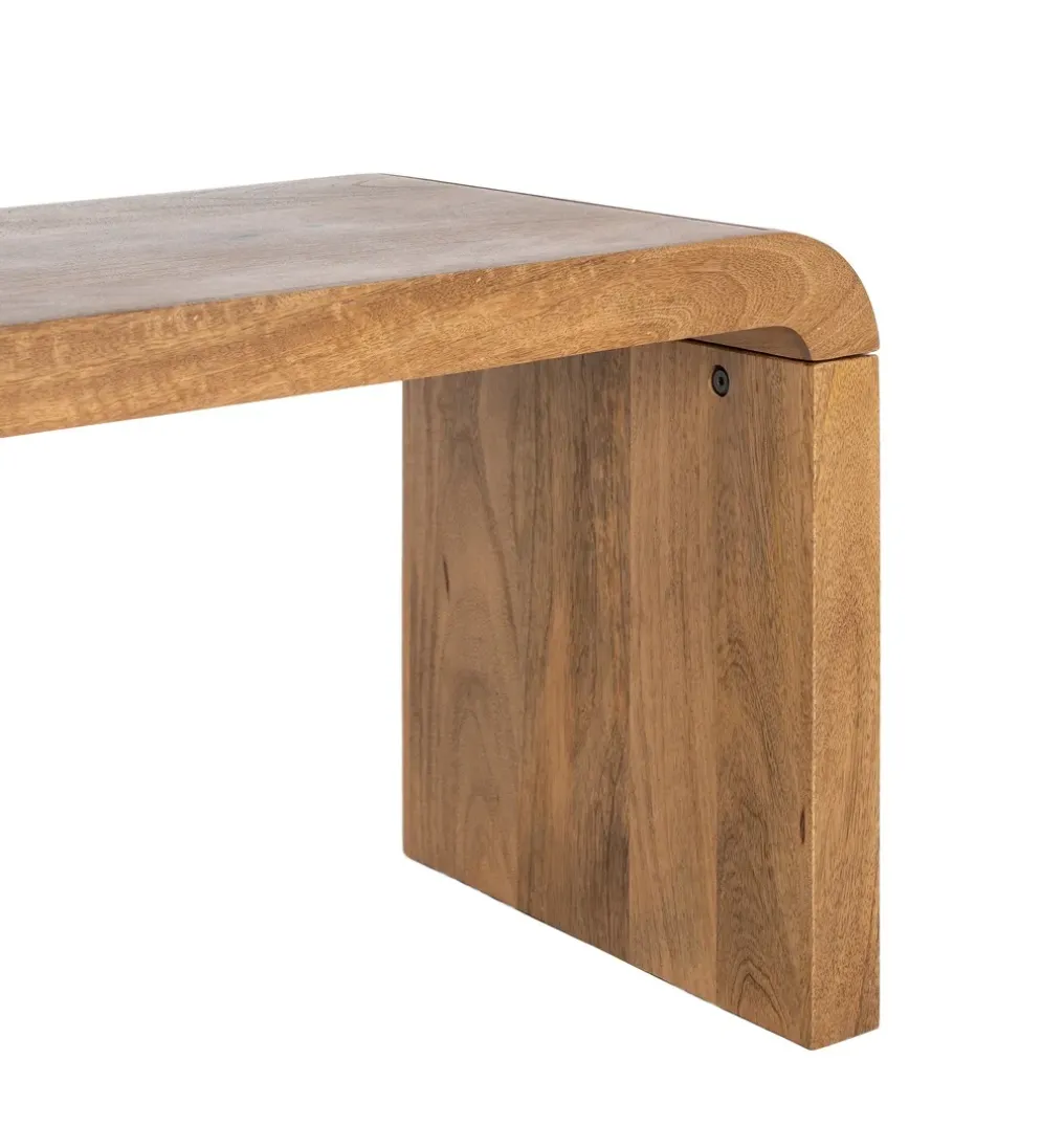 Ławka GALT 147 cm drewno mango naturalna