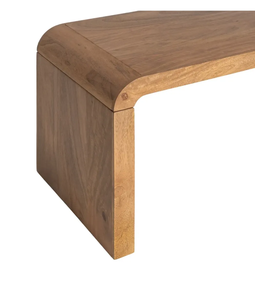 Ławka GALT 147 cm drewno mango naturalna