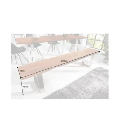 Ławka Mammut 200 cm akacja w kolorze miodu