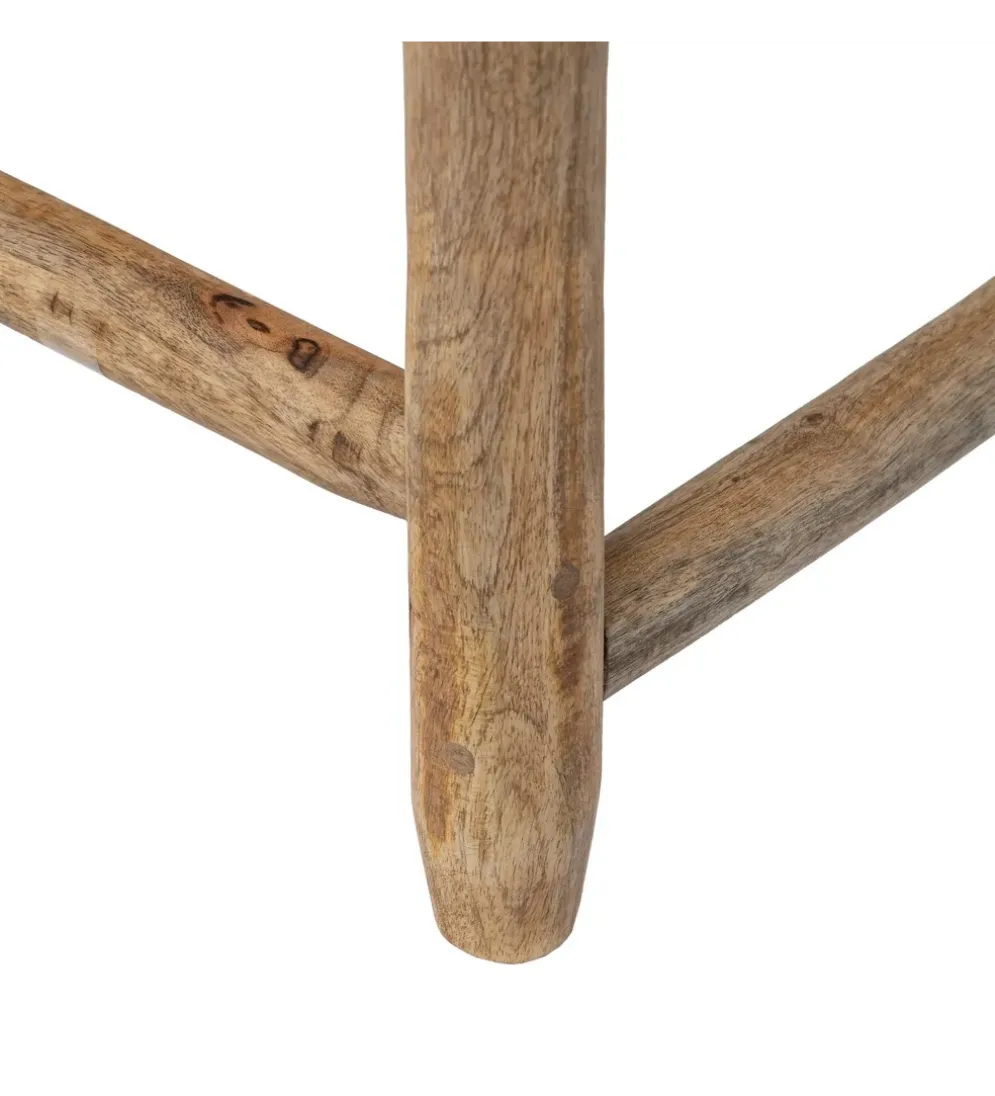 Ławka NEBERNLI 92 cm drewno mango naturalna