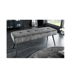 Ławka OLIWIA III 100 cm szturks ciemnoszara
