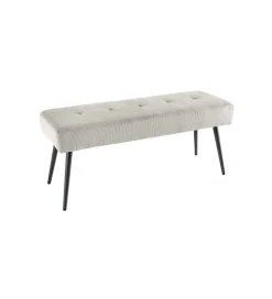 Ławka OLIWIA III 100 cm szturks jasnoszara
