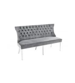 Ławka OXANA Modern Barock 164 cm Szara