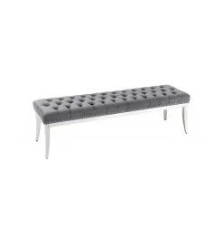 Ławka OXANA Modern Barock 164 cm Szara