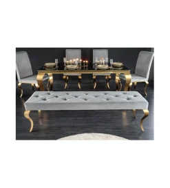Ławka TRENTINO Modern Barock 172 cm szara