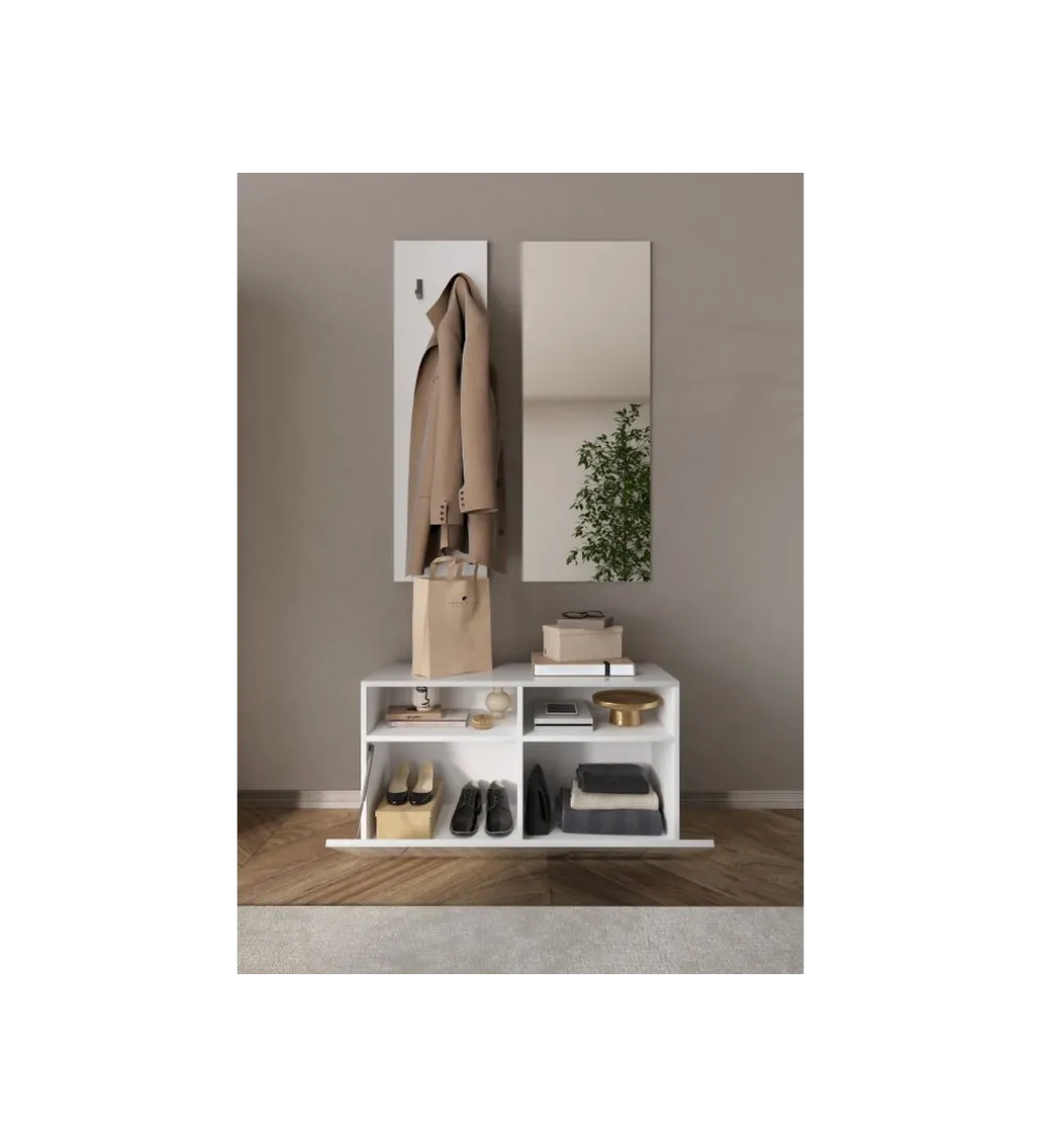 Ławka VITTORIA 91 cm biała
