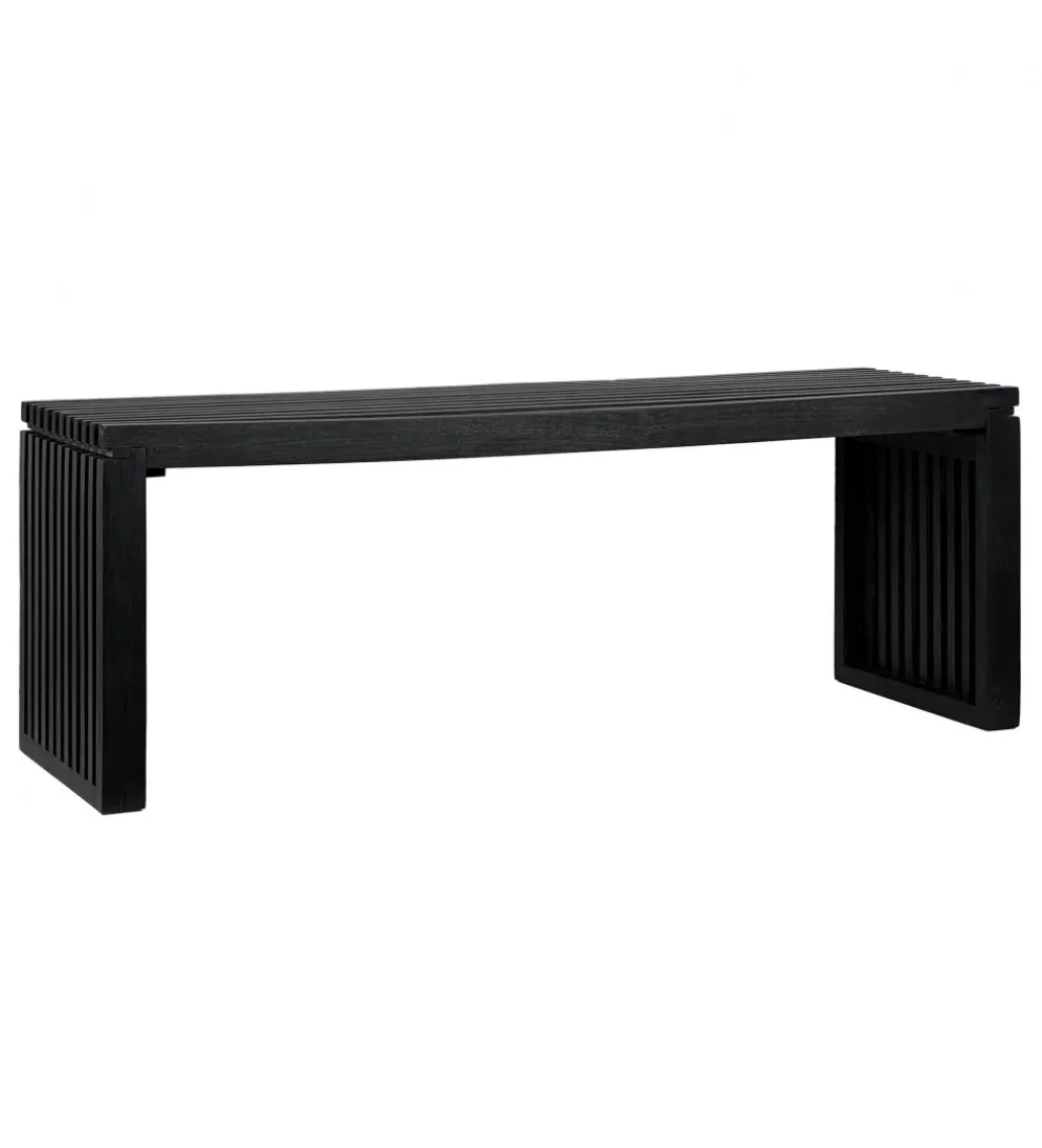Ławka WOHNLING 120 cm drewno akacja czarna