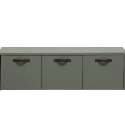 Ławka ze schowkiem STAGE 120 cm drewno sosny zielona