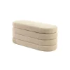 Ławka z schowkiem VOQUE 115 cm bouclé taupe
