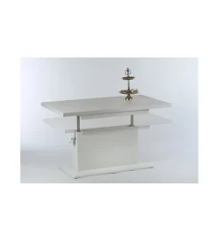 Ławo stół rozkładany MONACO 120 cm -160 cm biały