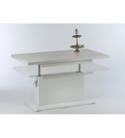 Ławo stół rozkładany MONACO 120 cm -160 cm biały
