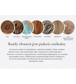 Barek ATELIER 120 cm naturalny