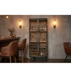Barek LOFT 145 cm czarny naturalny