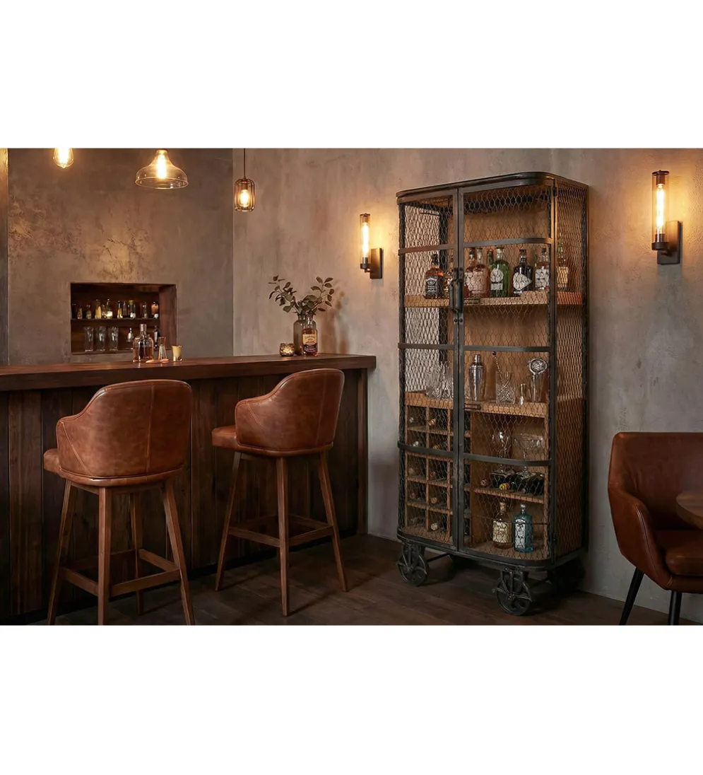 Barek LOFT 145 cm czarny naturalny