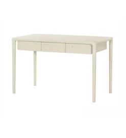 Biurko ARES 120 cm drewno mango biel