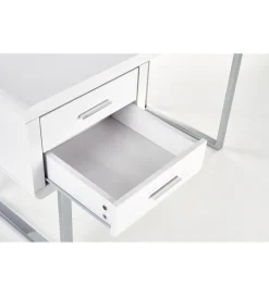 Biurko B30 120 cm biały chrom