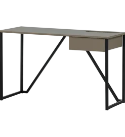 Biurko JULIUS 126 cm drewno sosny szary