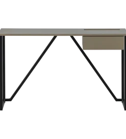 Biurko JULIUS 126 cm drewno sosny szary