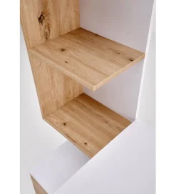 Biurko MISO 144 cm drewno dębu artisan białe