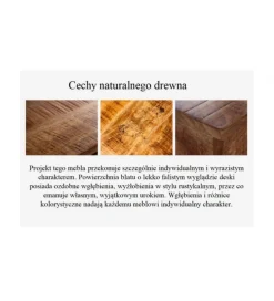 Biurko MONSOON 100 cm drewno akacja