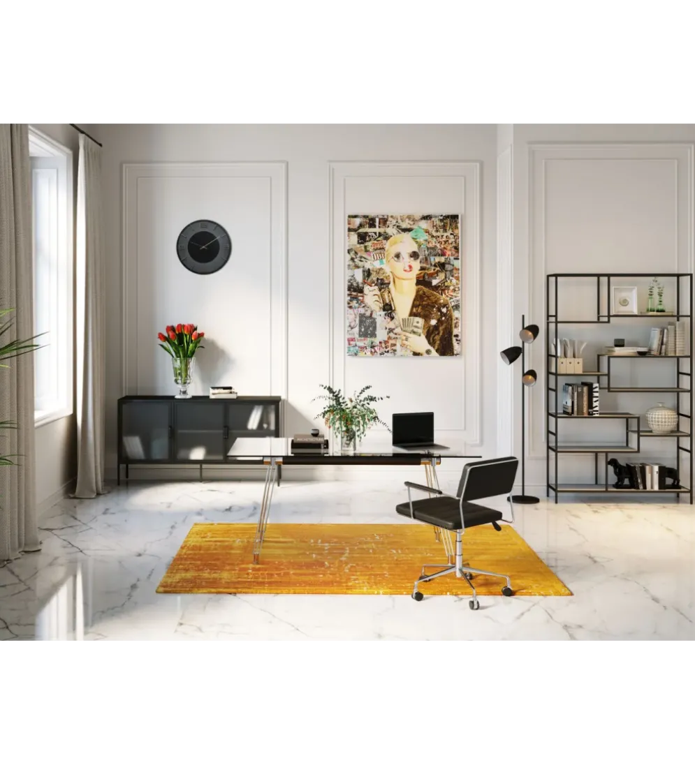 Biurko OFFICIA 160 x 80 cm szklane