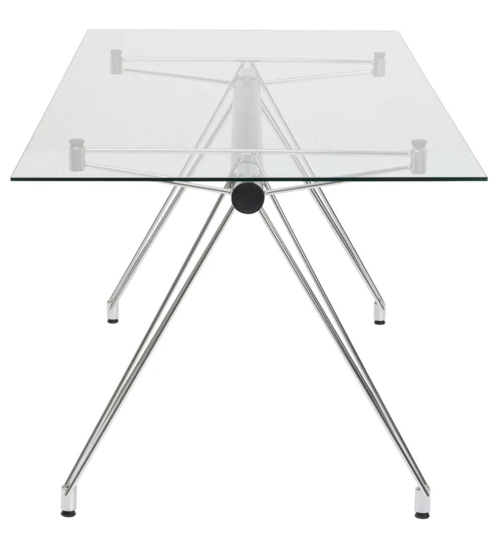 Biurko OFFICIA 160 x 80 cm szklane