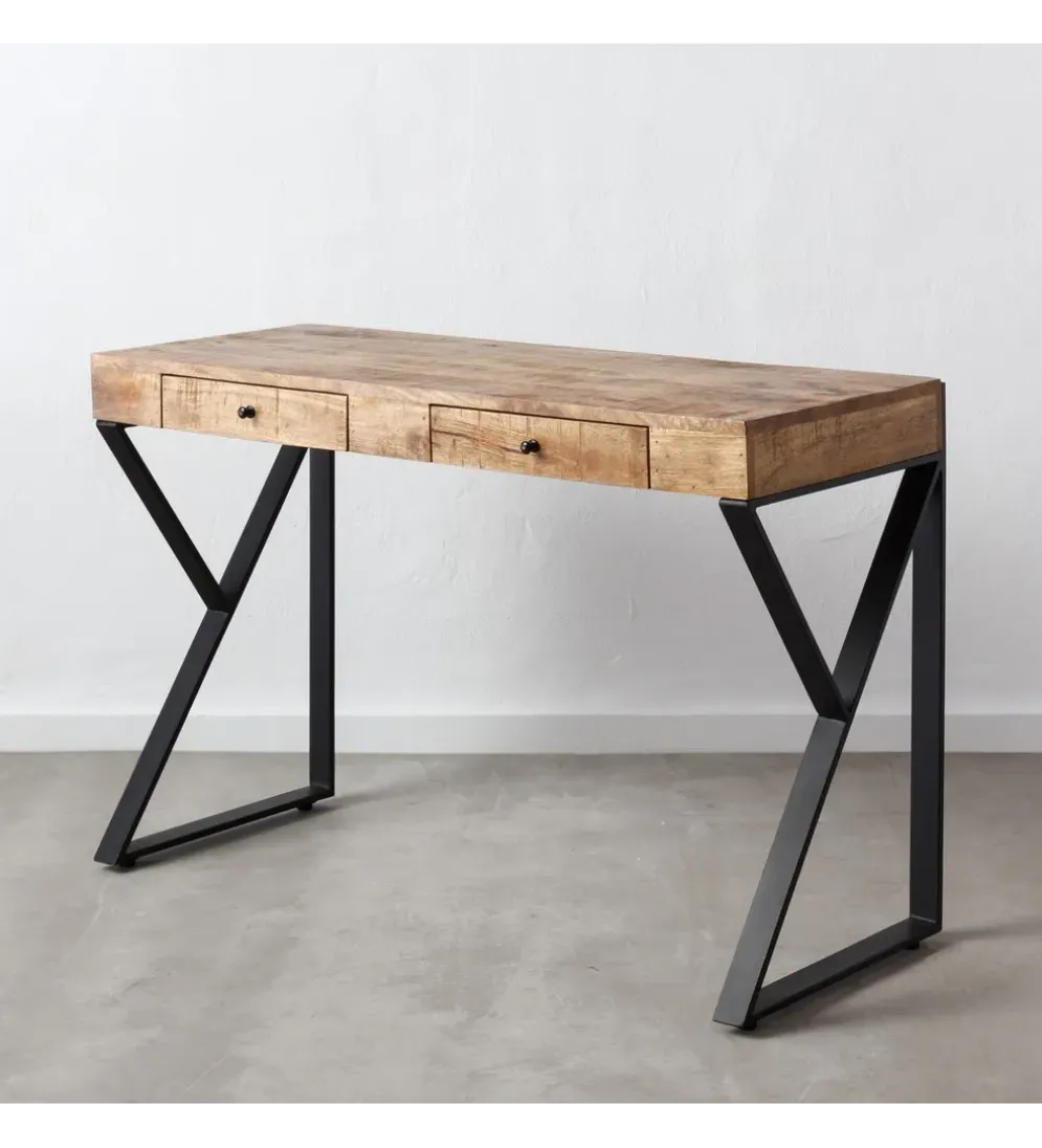 Biurko PASSE 120 cm drewno mango