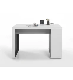 Biurko TADEO 120 cm biało antracytowe