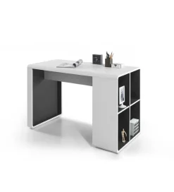 Biurko TADEO 120 cm biało antracytowe