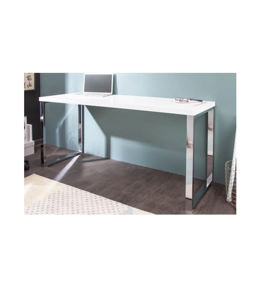 Biurko White Desk 140 cm białe