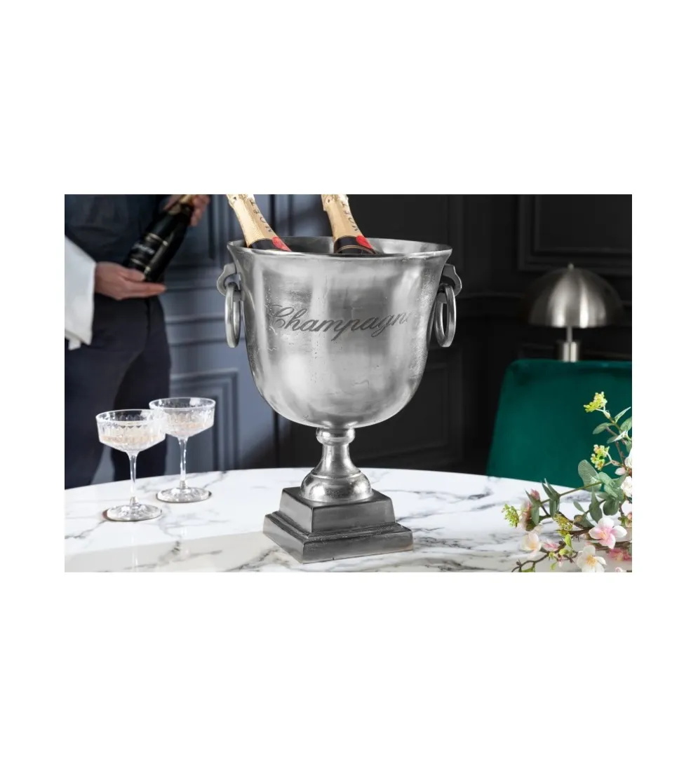 Chłodziarka do szampana Royal 40cm srebrna