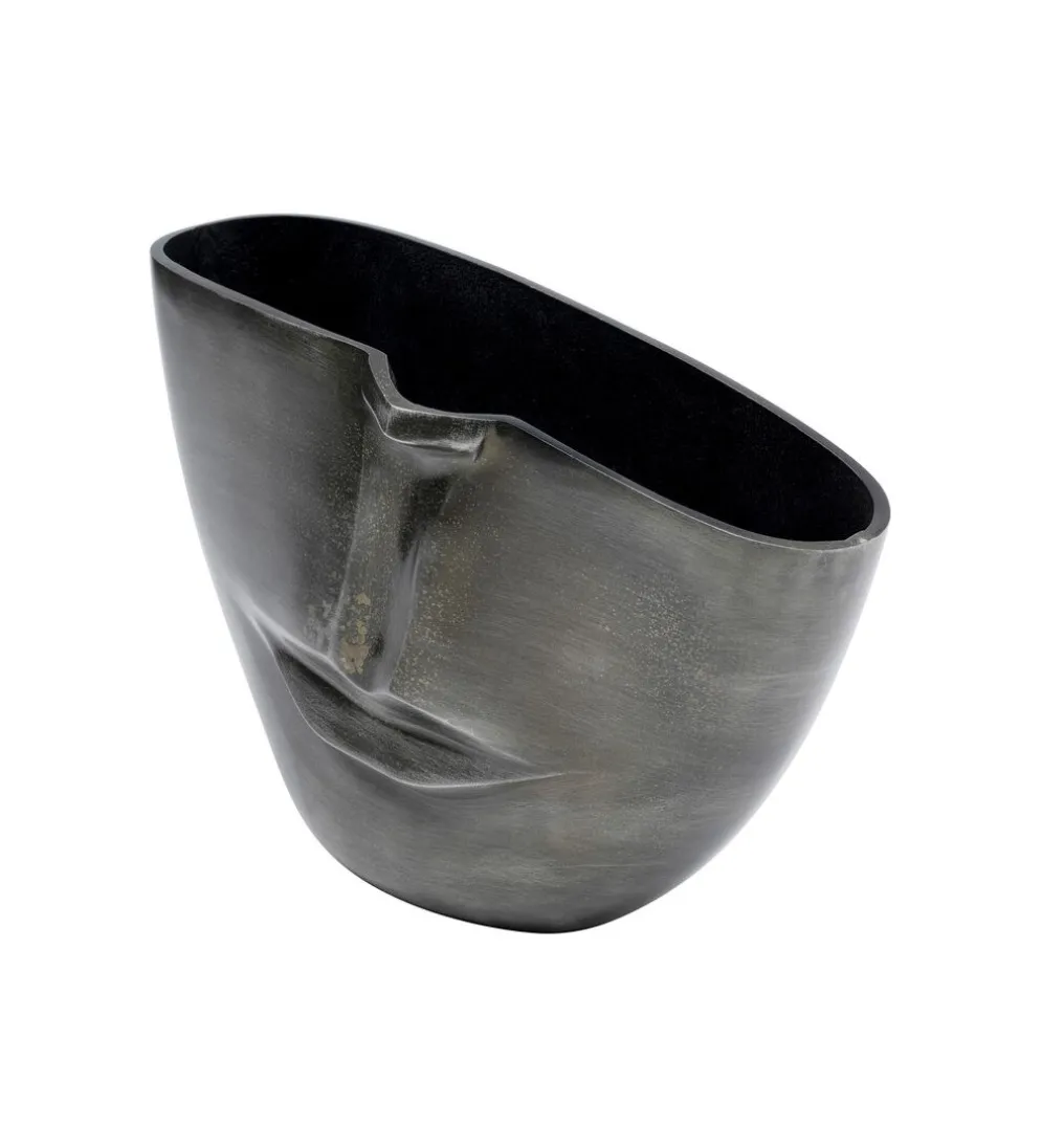 Doniczka Half face 31 cm antracytowy