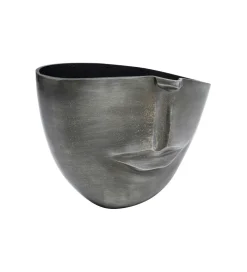 Doniczka Half face 31 cm antracytowy